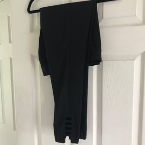 Soft Surroundings, pull on, ankle length stretch pants, black,  Size Med